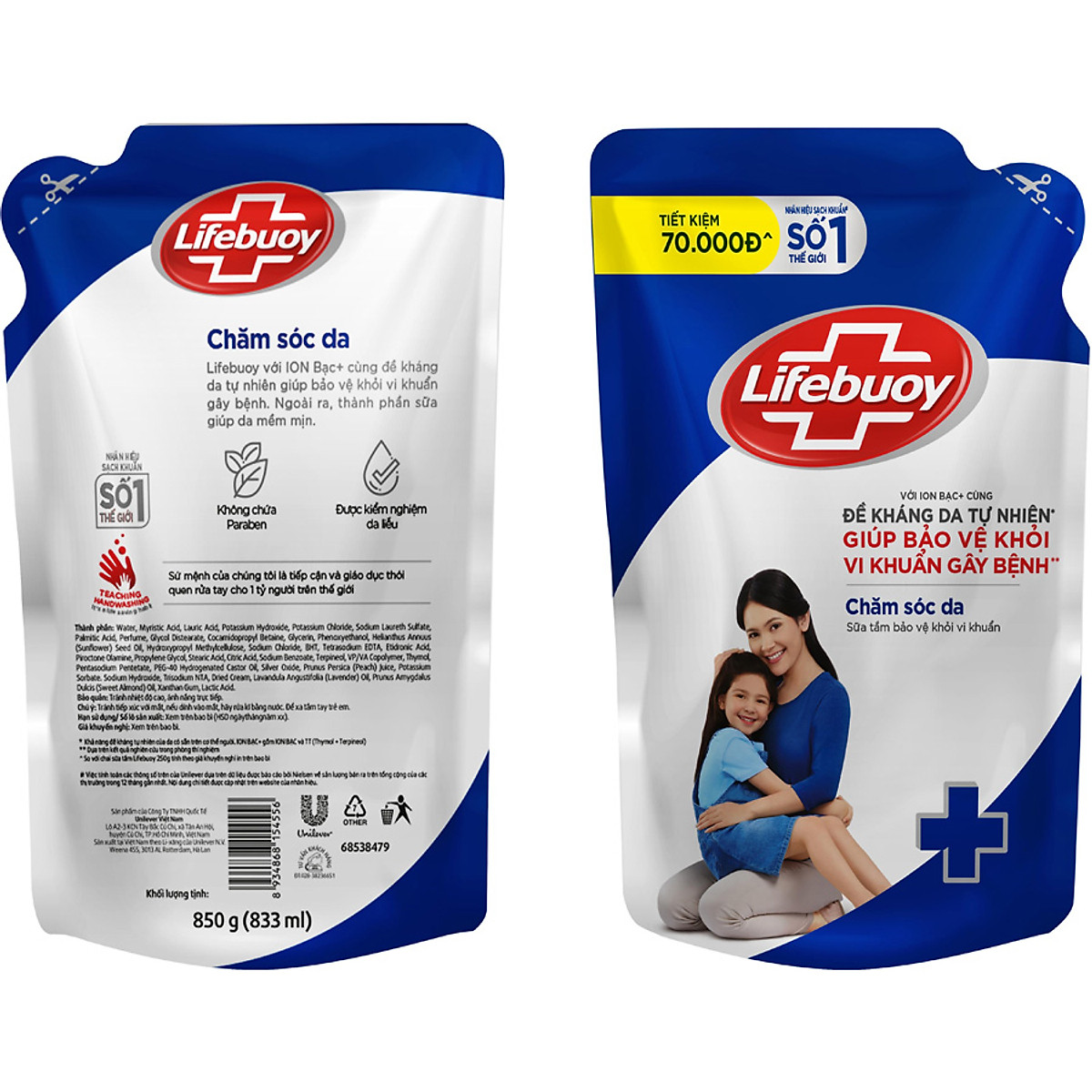 [HSD: 2026] Sữa Tắm Lifebuoy túi 800g