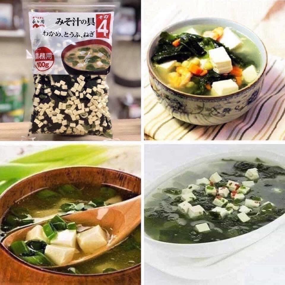 [HCM]Rong biễn và đậu hủ sấy (súp miso) 100gr