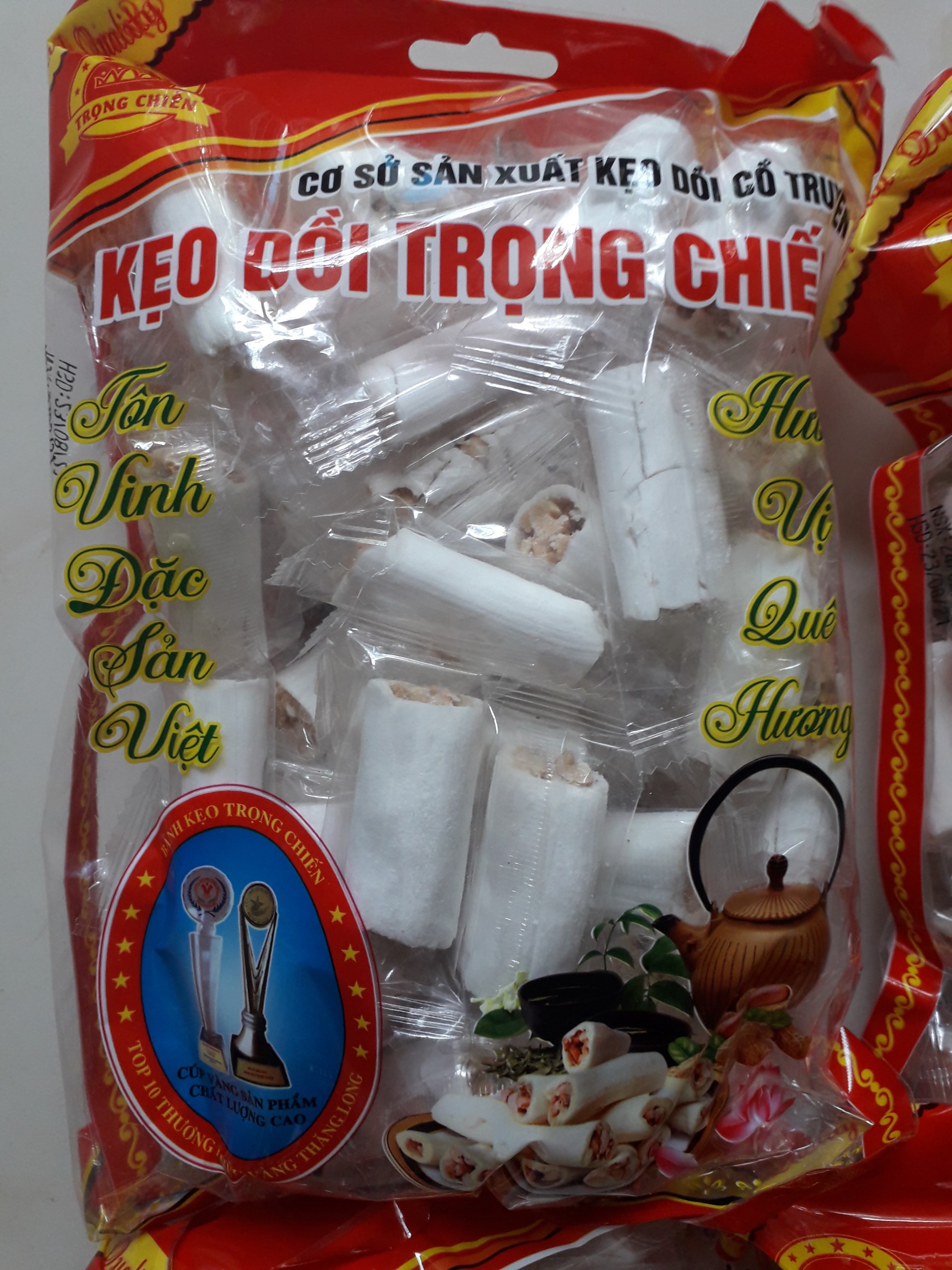 Combo 5 gói kẹo dồi gói bự- kẹo dồi lạc thái bình - giòn - thơm - bùi - ngon - đồ ăn vặt - kẹo dồi trọng chiến