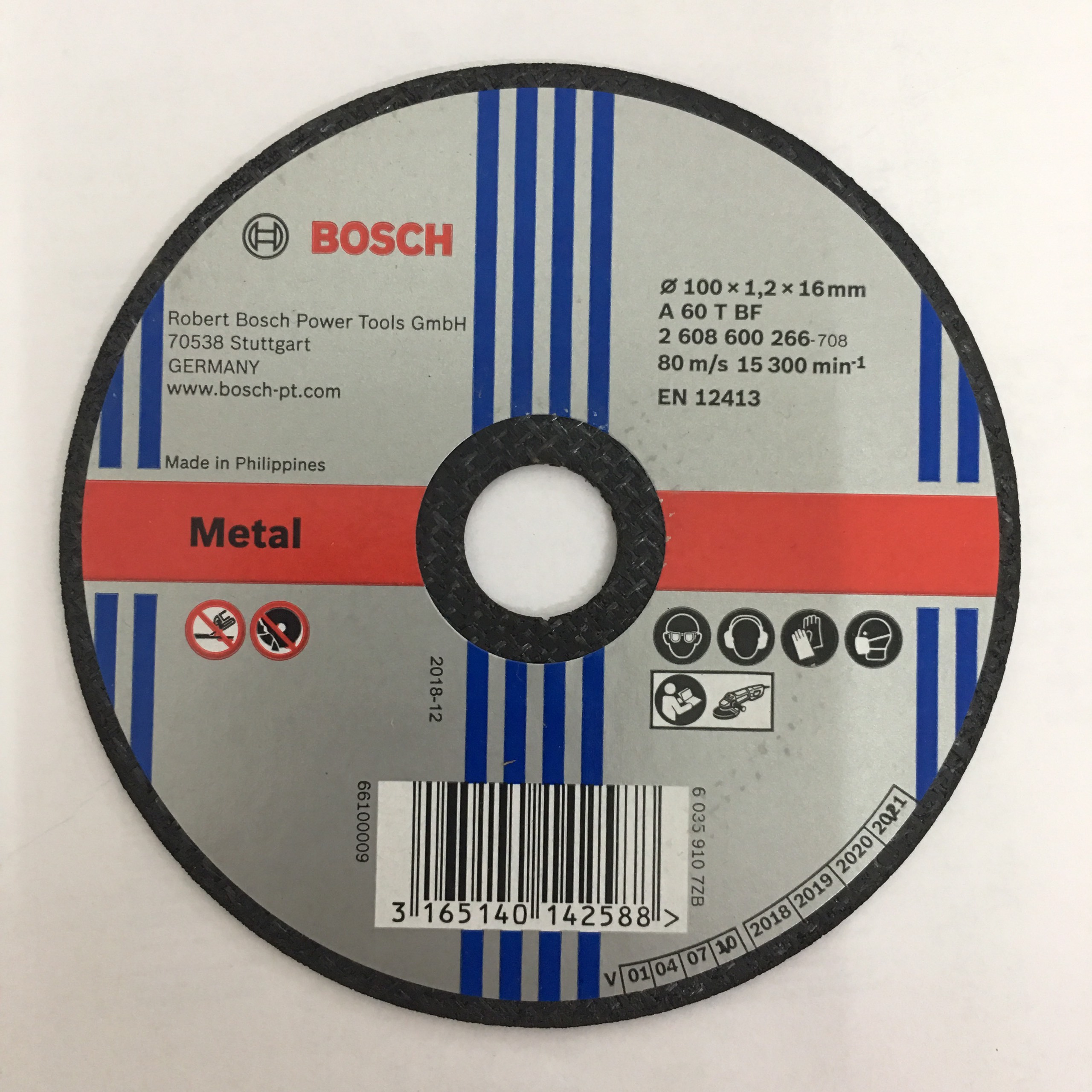 COMBO Đá cắt sắt + đá mài sắt 100 Bosch ( đá cắt 100x1.2x16mm, đá mài 100x6x16mm)