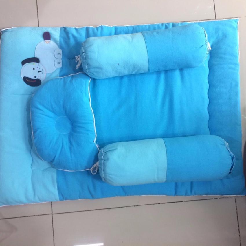 Bộ nệm gối sơ sinh kim home Cara (Cho em bé từ 0-18m)