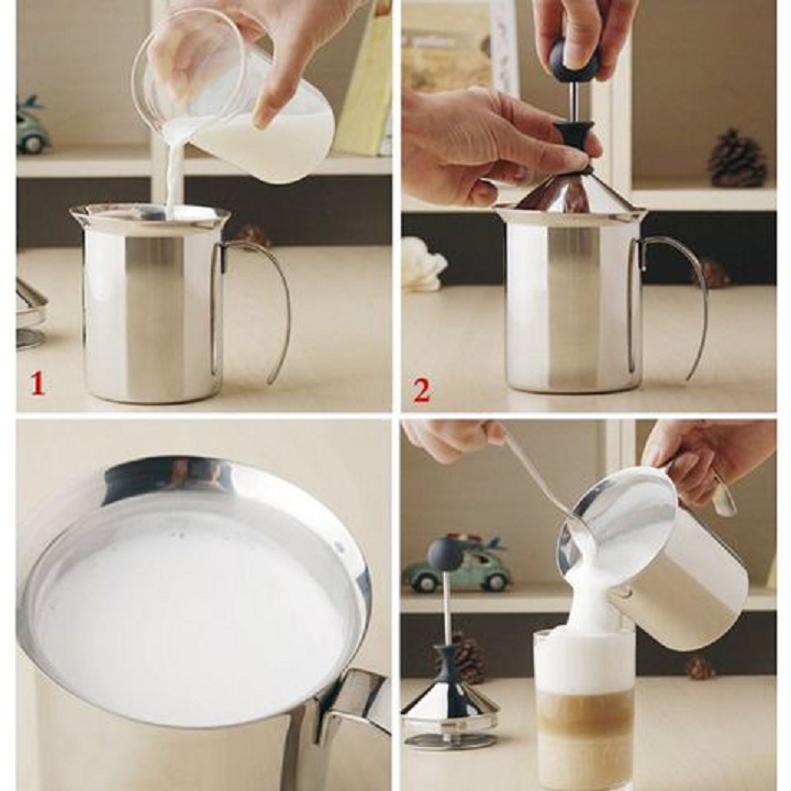 Ca tạo bọt sữa inox - 400ml
