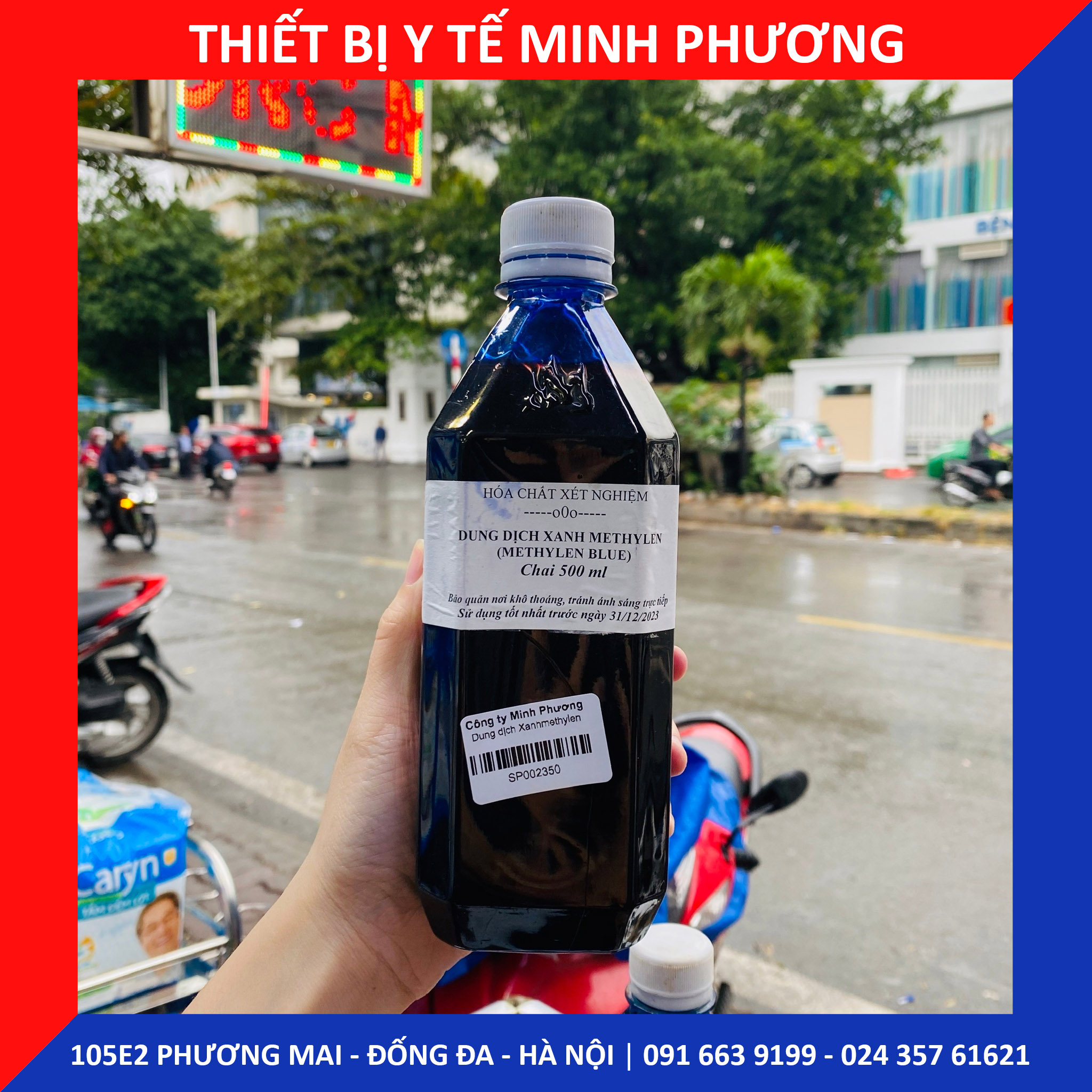 Dung dịch Xanhmethylen chai 500ml