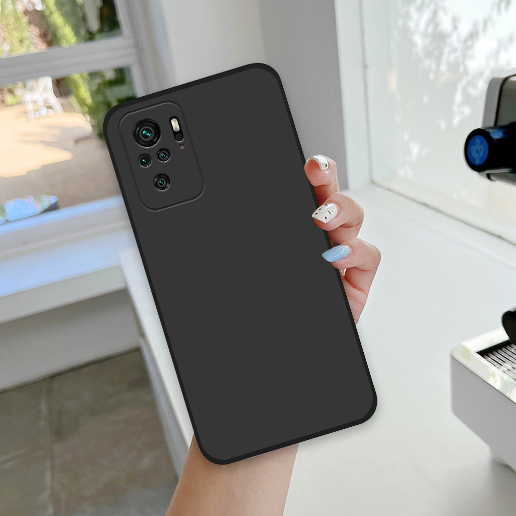 Ốp lưng Xiaomi Redmi Note 10 / Redmi Note 10S / Redmi Note 10 5G / Redmi Note 10 Pro viền vuông, cạnh vuông bảo vệ camera, ốp nhám trơn chống bám vân tay