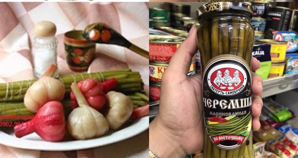 Cọng tỏi muối Nga 330g