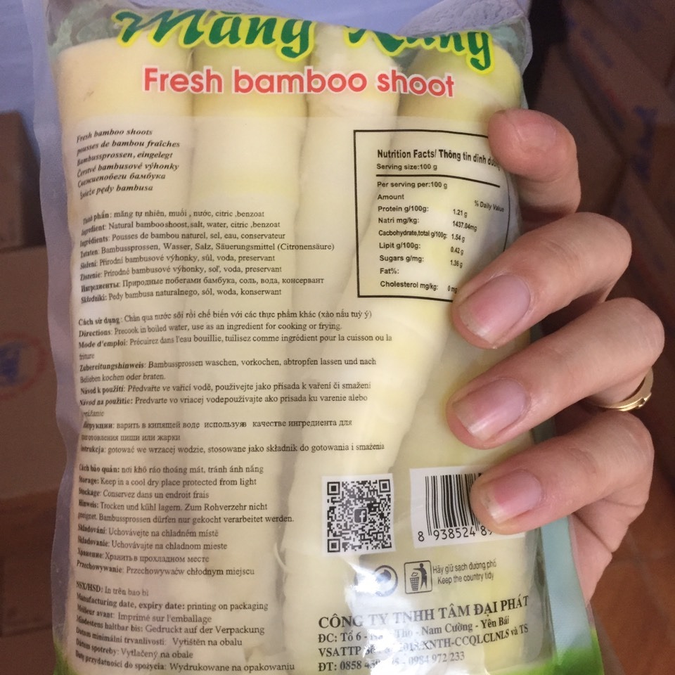 Măng trúc Tây Bắc loại to 200gr