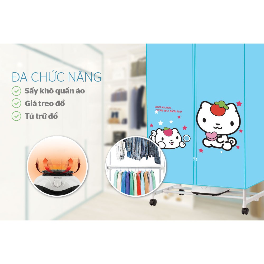 MÁY SẤY QUẦN ÁO SUNHOUSE SHD2702