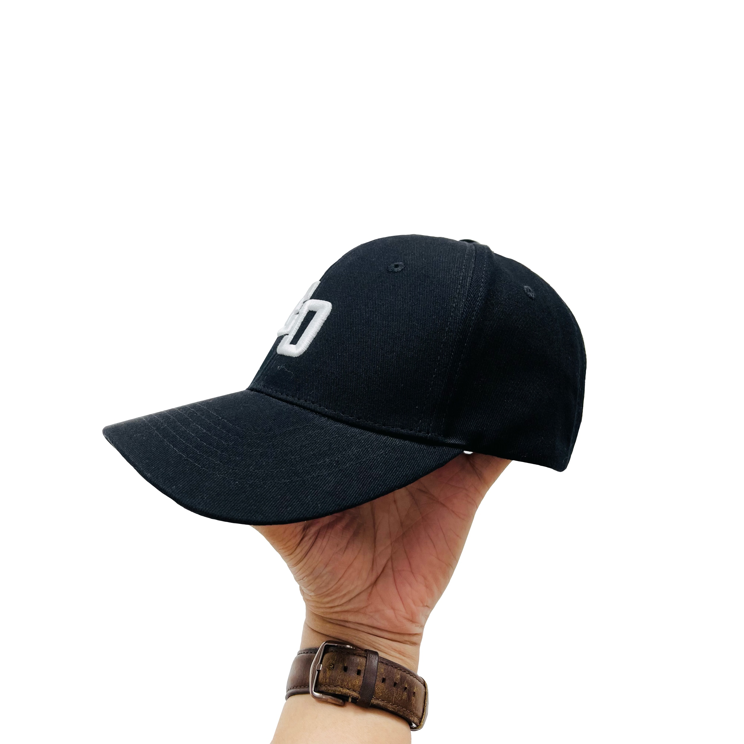 Mũ Bóng Chày Eleven Original màu Đen - Basic (White Logo)