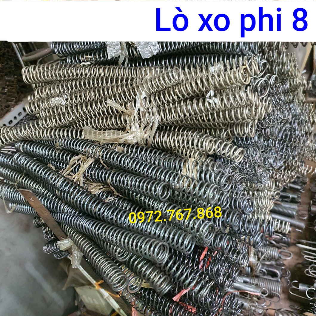 Lò xo nén phi 8mm dài 300mm