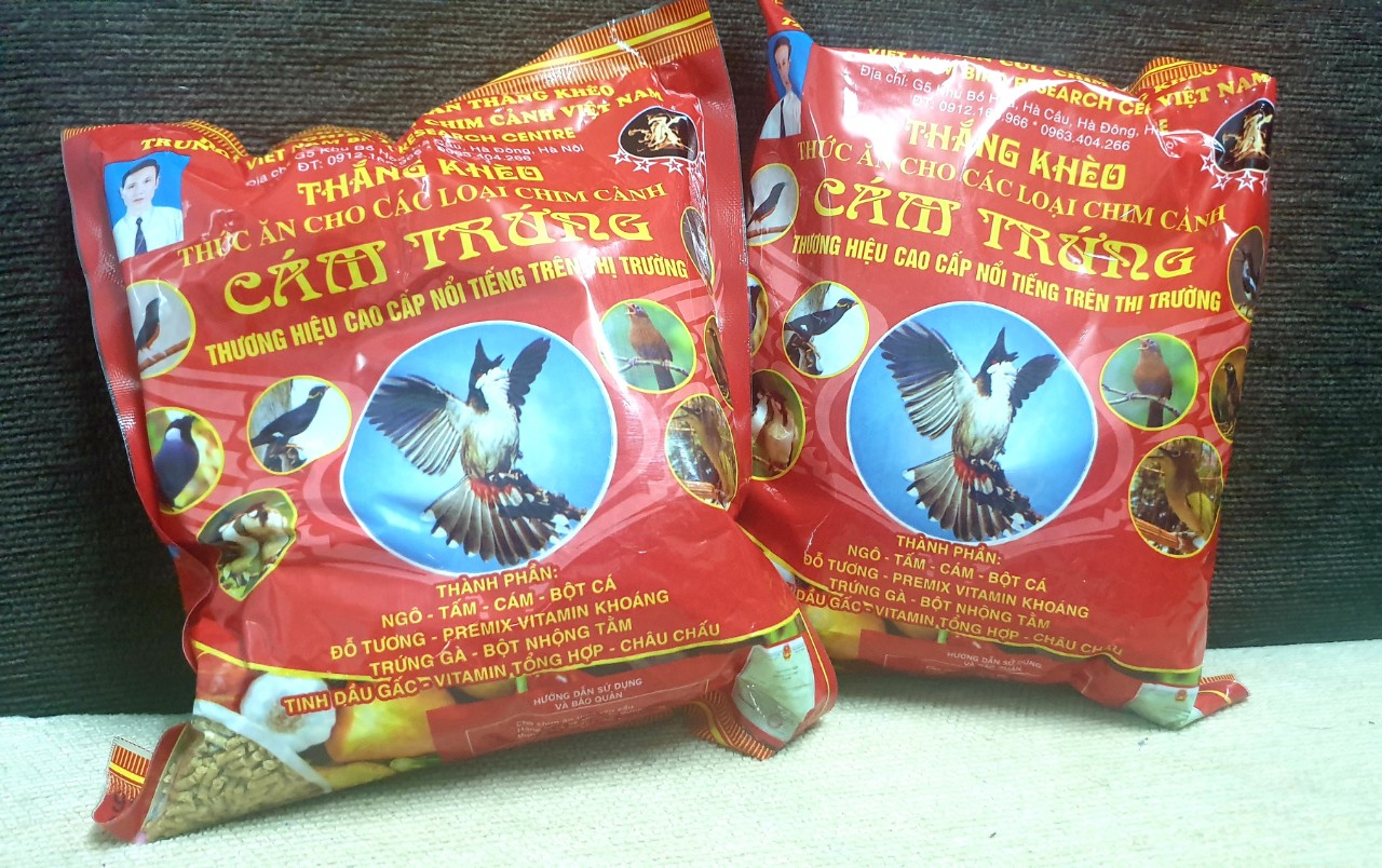 CÁM TRỨNG BA VÌ ĐỎ 500G - Cám chim đỏ