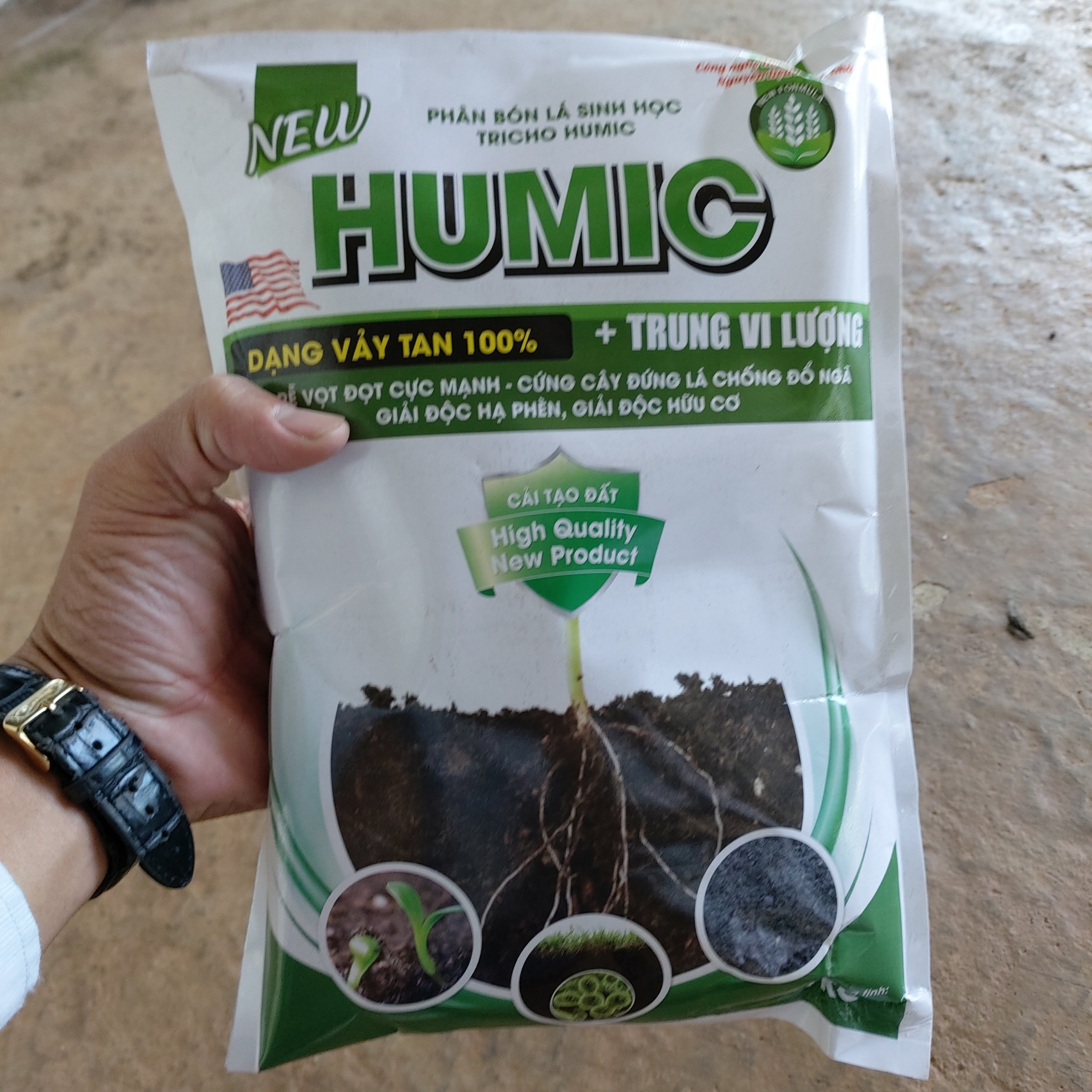 Phân bón lá Humic giúp cải tạo đất cực tốt