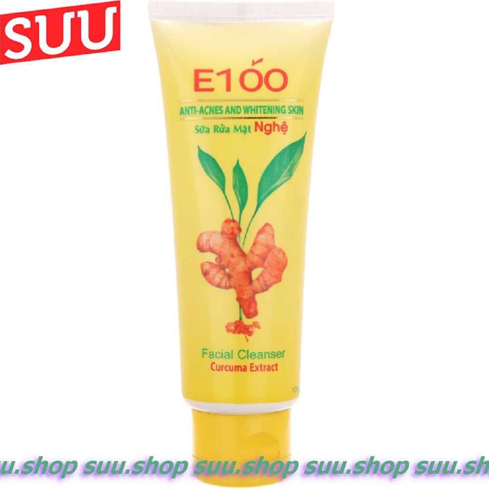Sữa Rửa Mặt Nữ 100G E100 Nghệ Chính Hãng.