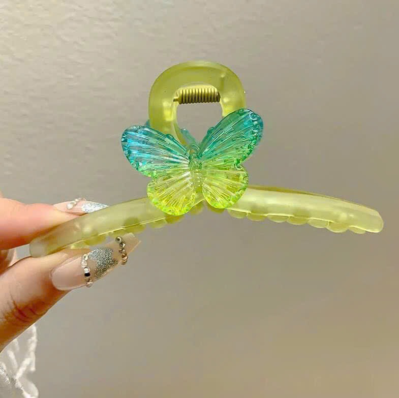 KẸP TÓC XANH LÁ CHARM BƯỚM