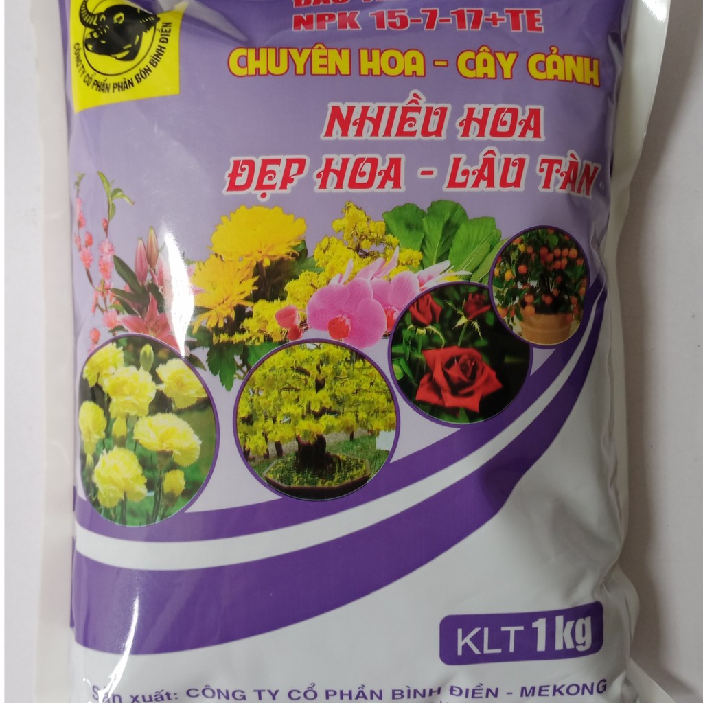 Phân npk 15-7-17+te giúp cây nhiều hoa - đẹp hoa - lâu tàn - trang flowers