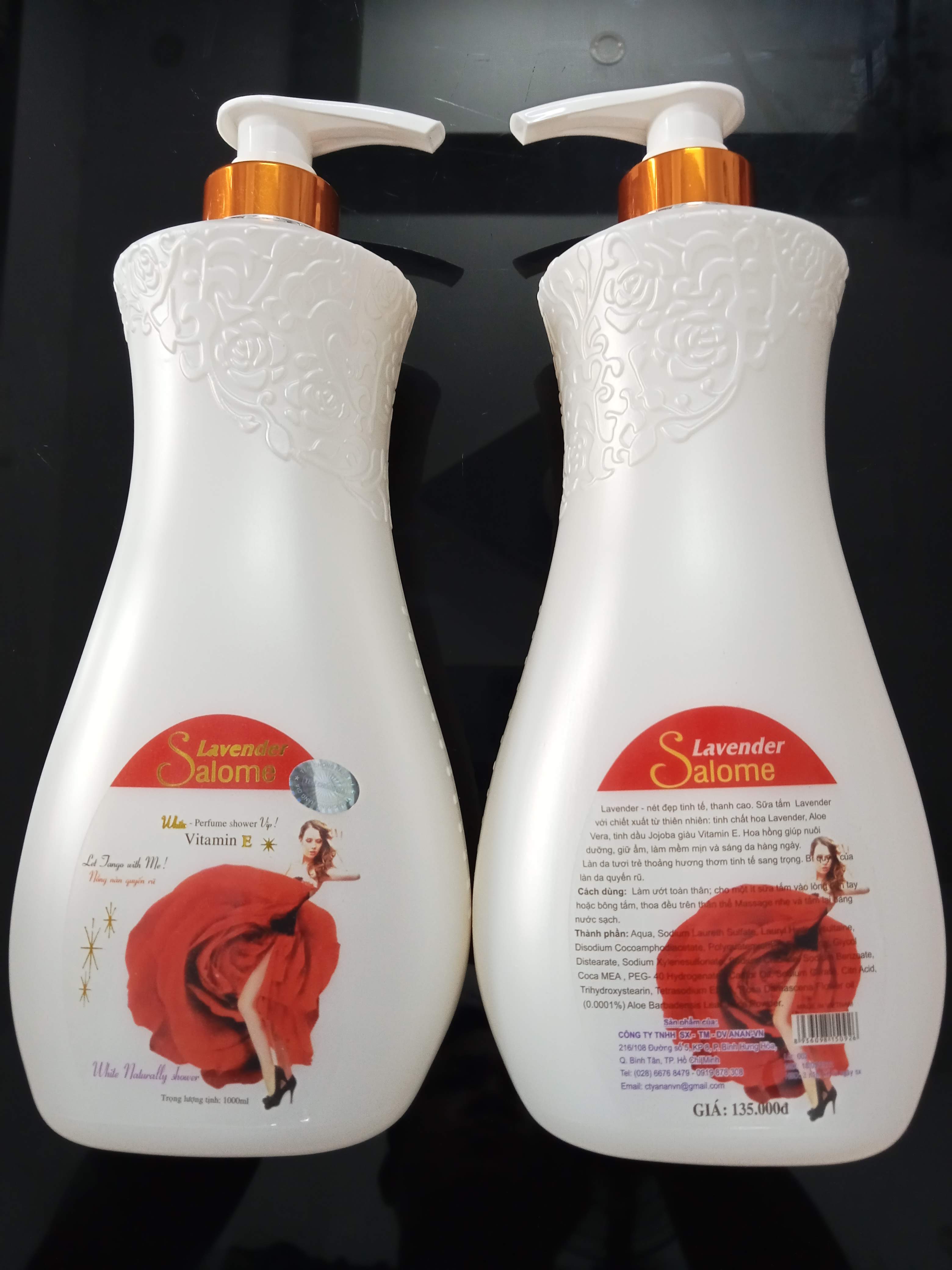 sữa tắm trắng da salome 1000ml