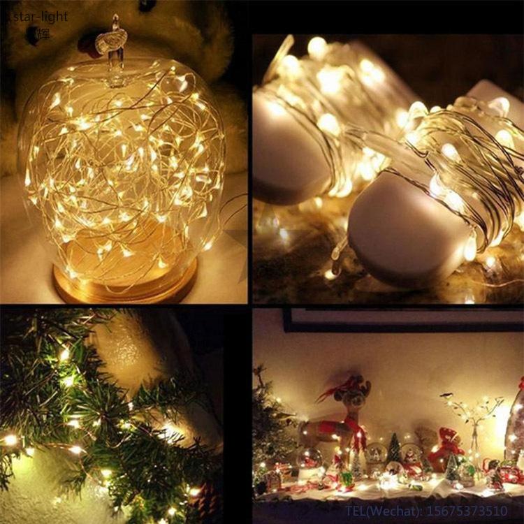 Dây đèn Led trang trí dài 2 mét dùng pin tiểu AA (N007)