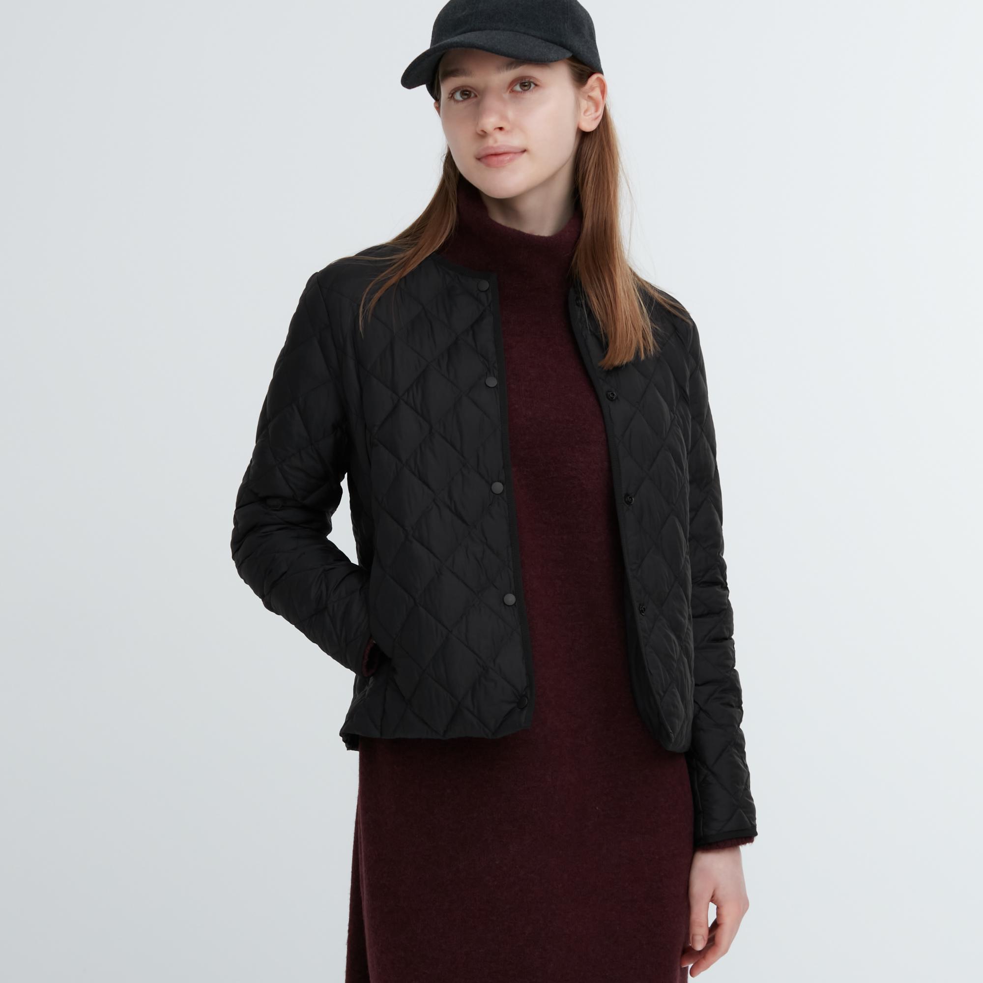 [Auth Uniqlo] Áo Phao Quả Trám Siêu Nhẹ Cổ Tròn Nữ - Tag Nhật