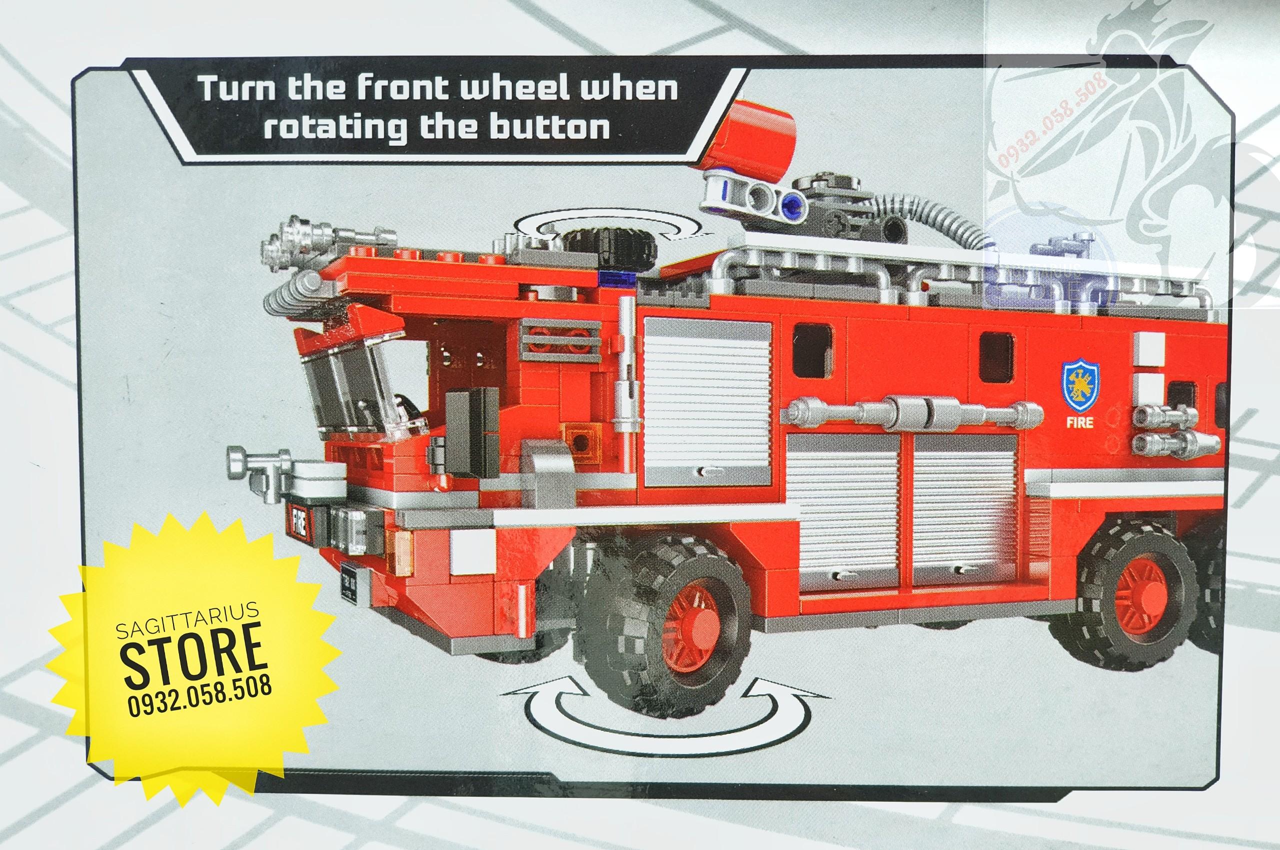 [HCM]Bộ Lego XingBao-XB03030 Lắp Ráp Xe Cứu Hỏa ( 720 Mảnh )