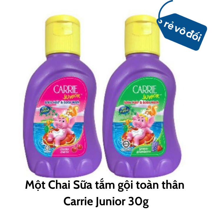 Sữa Tắm Gội Cho Bé Carrie Junior Hương Trái Cây 30g - Mẫu Quà Tặng