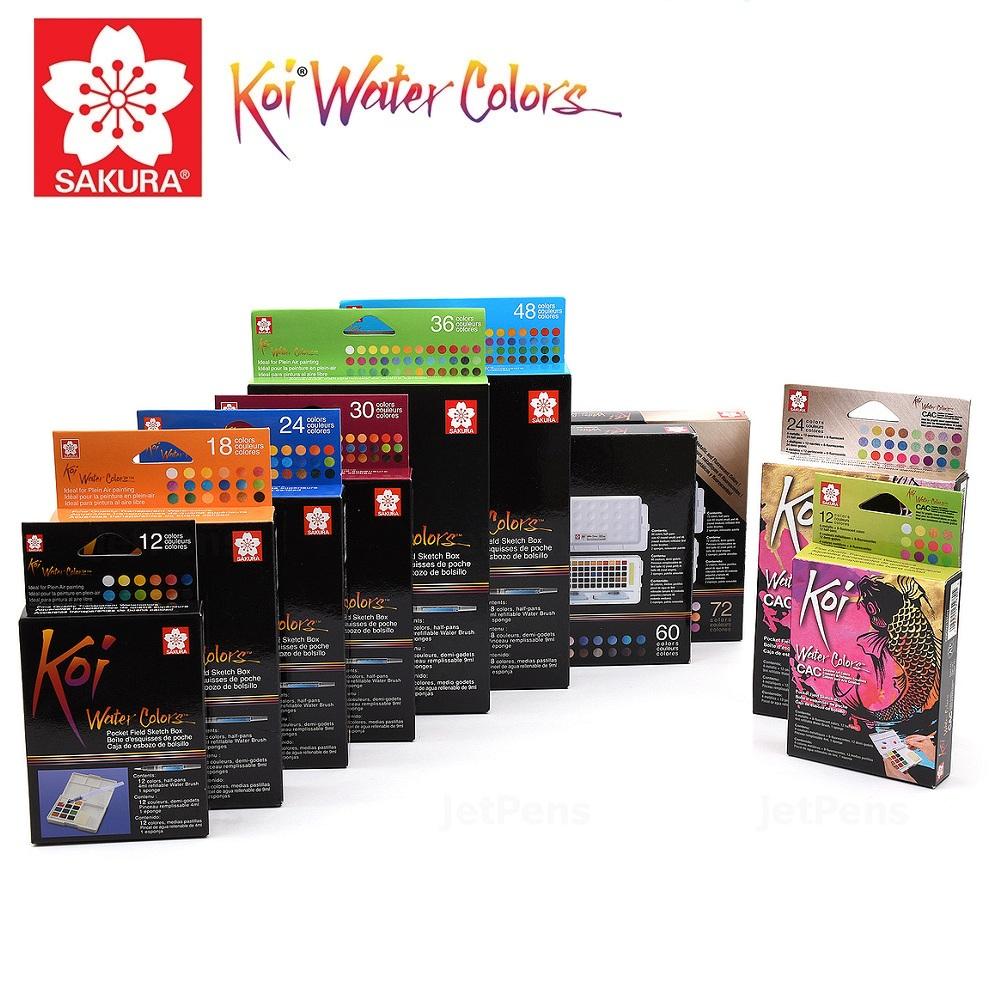 Màu Nước SAKURA Koi Watercolor 36 mầu