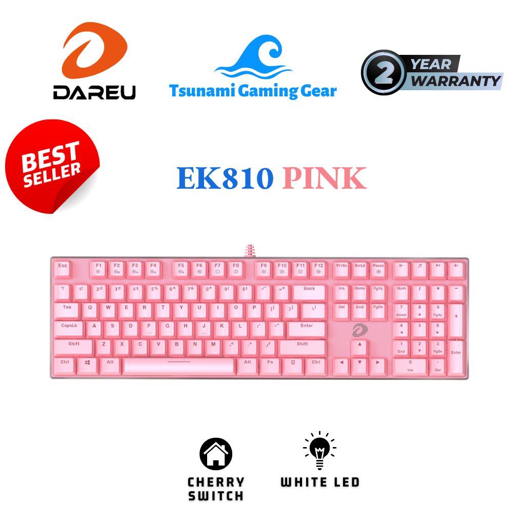 Bàn phím cơ Gaming DAREU EK810 - Glorious Queen/ Black (MULTI-LED Blue/ Brown/ Red D switch), sản phẩm tốt với chất lượng, độ bền cao và được cam kết sản phẩm y như hình