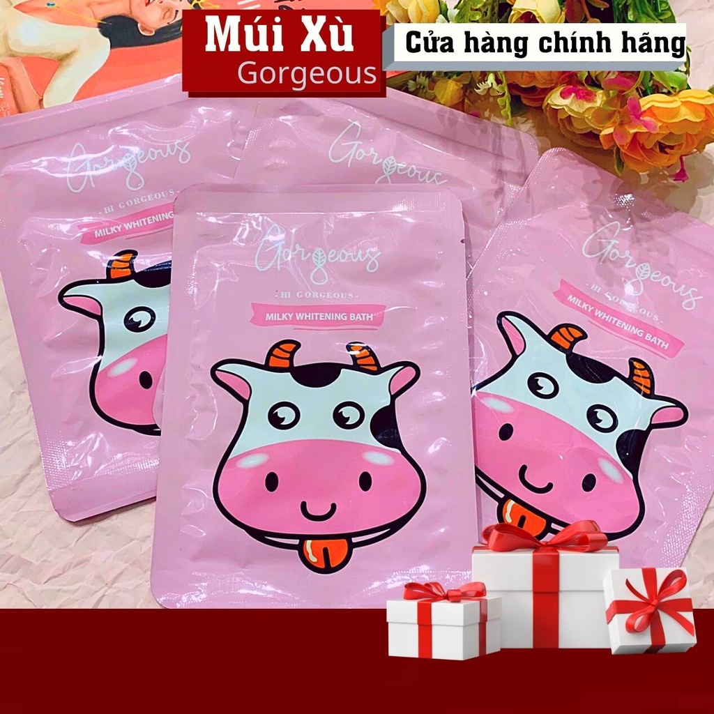 SET TẮM TRẮNG DA TINH CHẤT SỮA BÒ MÚI XÙ GORGEOUS