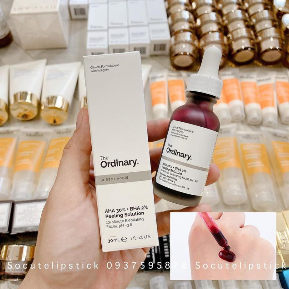Tẩy da chết hoá học The Ordinary AHA 30% + BHA 2% Peeling Solution