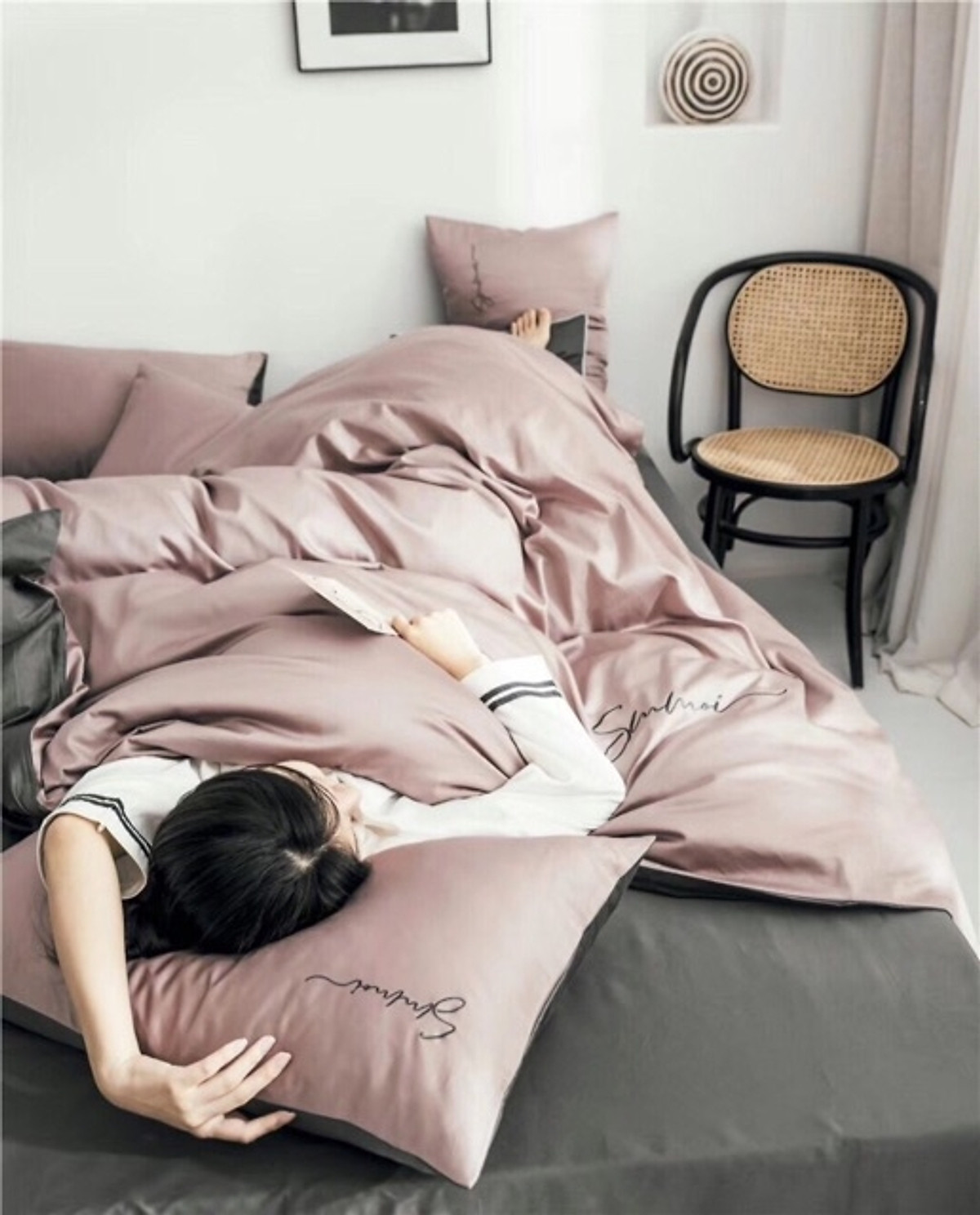 Bộ Chăn Ga Gối 4 Món Tencel Lụa 60s CAO CẤP CL-14 - 1m4