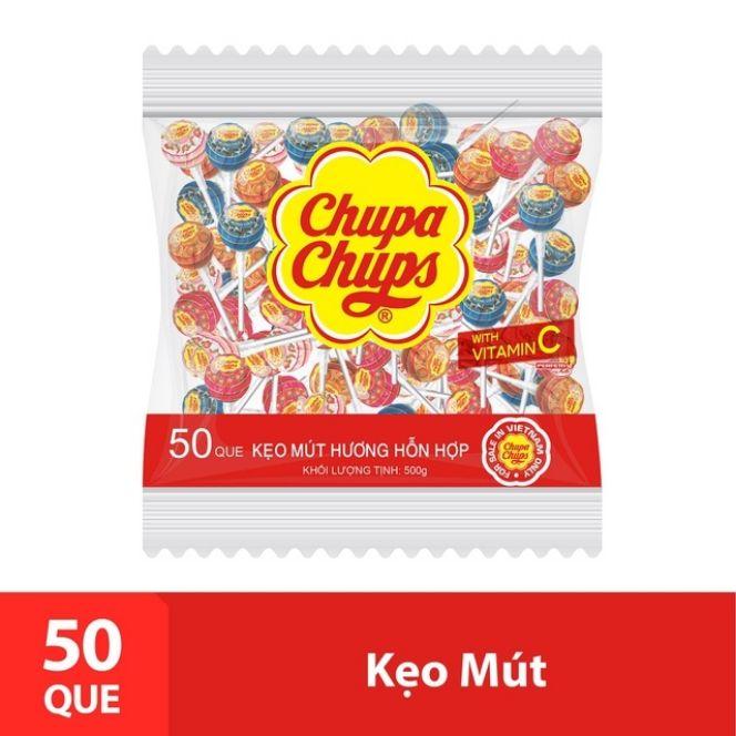 Kẹo Mút Chupa Chups Hương Trái Cây 60 Que Bịch