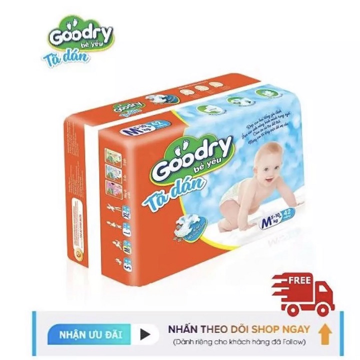 Tã dán Goodry S46/ M42/ L38/ XL34] Miếng