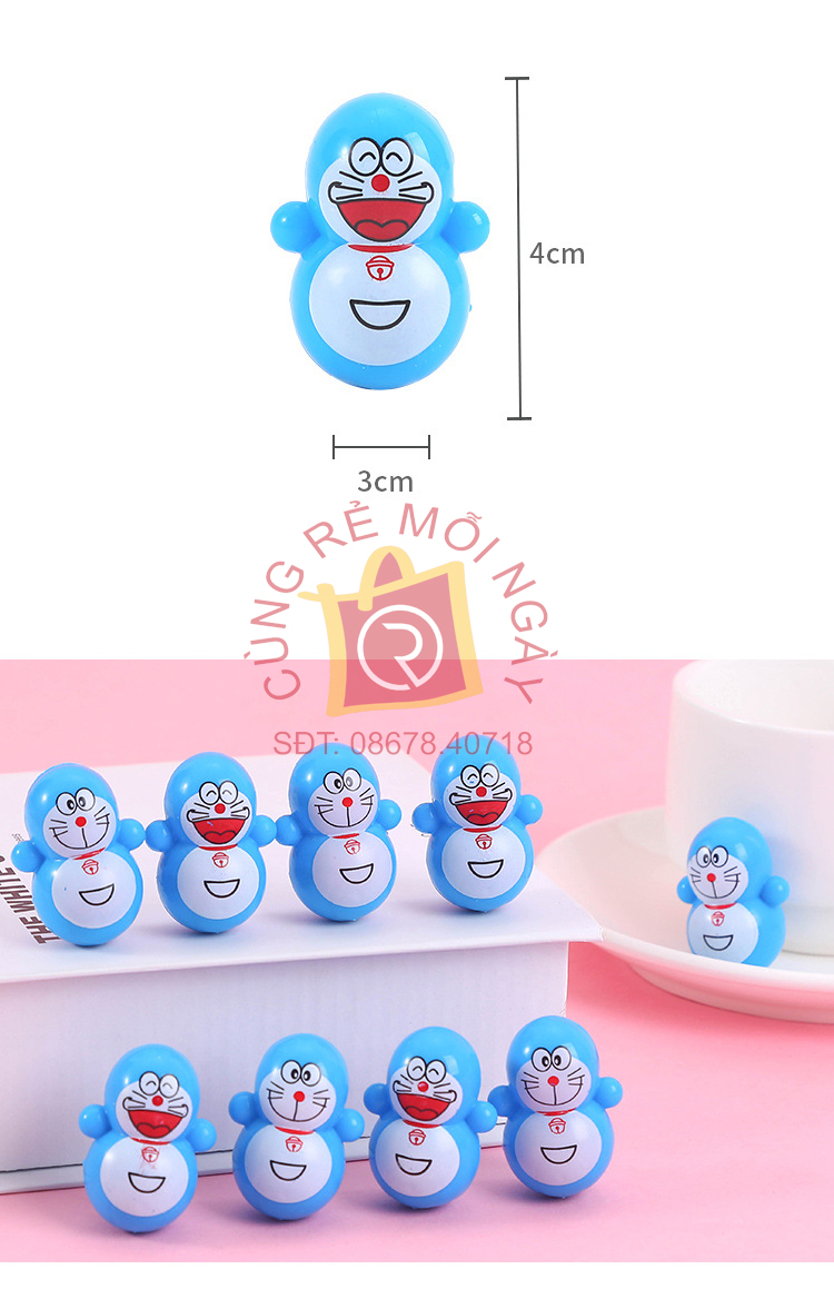 Lật đật mini Doremon ngộ nghĩnh, vui nhộn, siêu cute