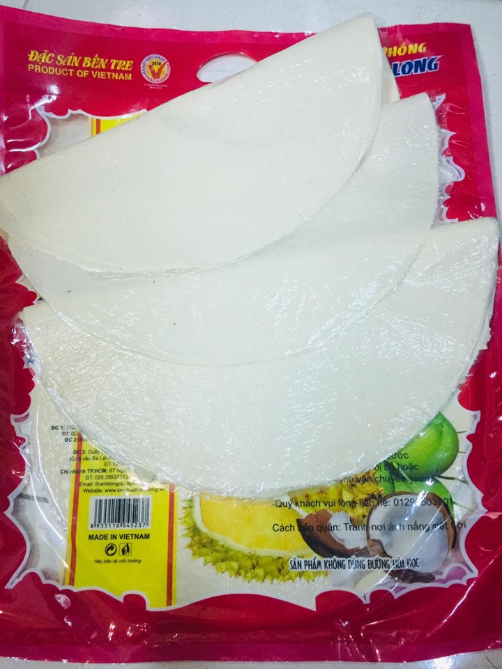 Bánh tráng sữa bến tre hiệu Thanh Long thơm ngon