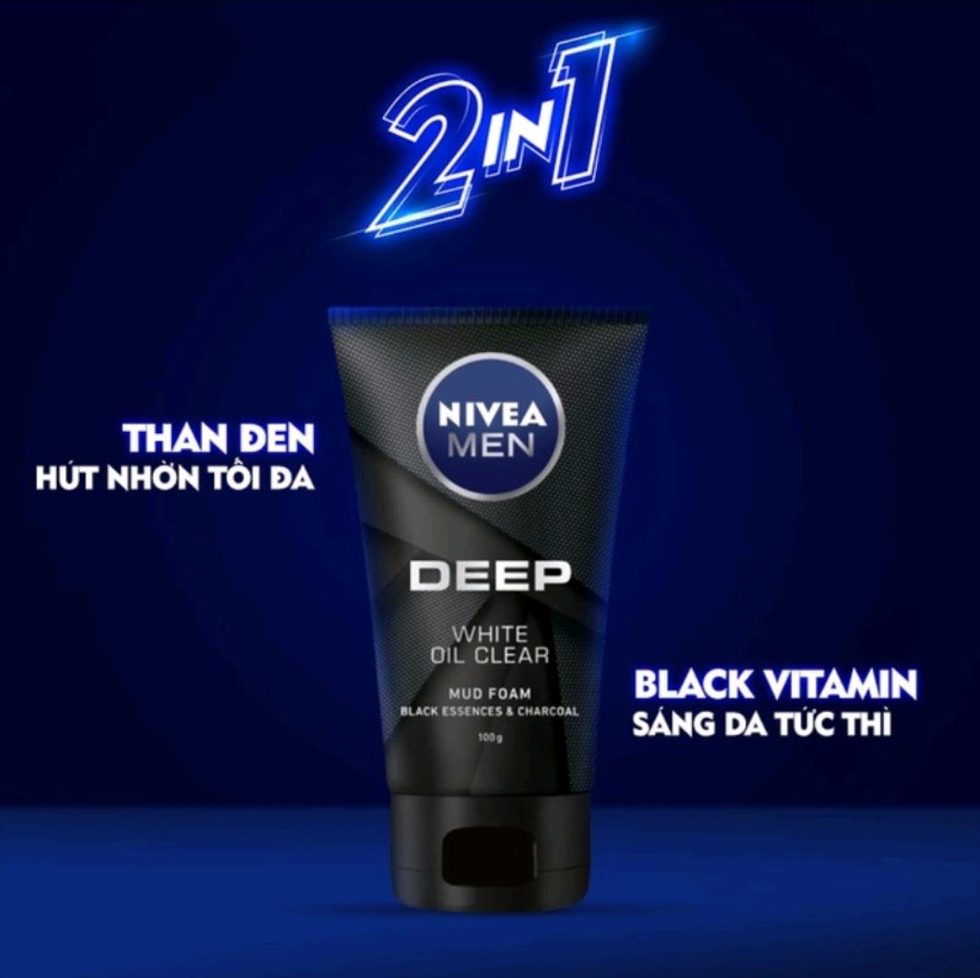 Sữa rửa mặt nivea MEN 100g