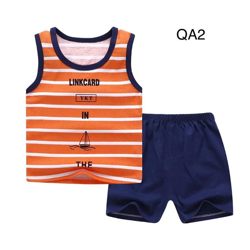 SET ĐỒ BỘ COTTON BA LỖ XUÂN HÈ CHO BÉ TRAI
