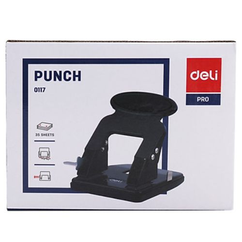 Máy đục lỗ kim loại 35 tờ Deli E0117