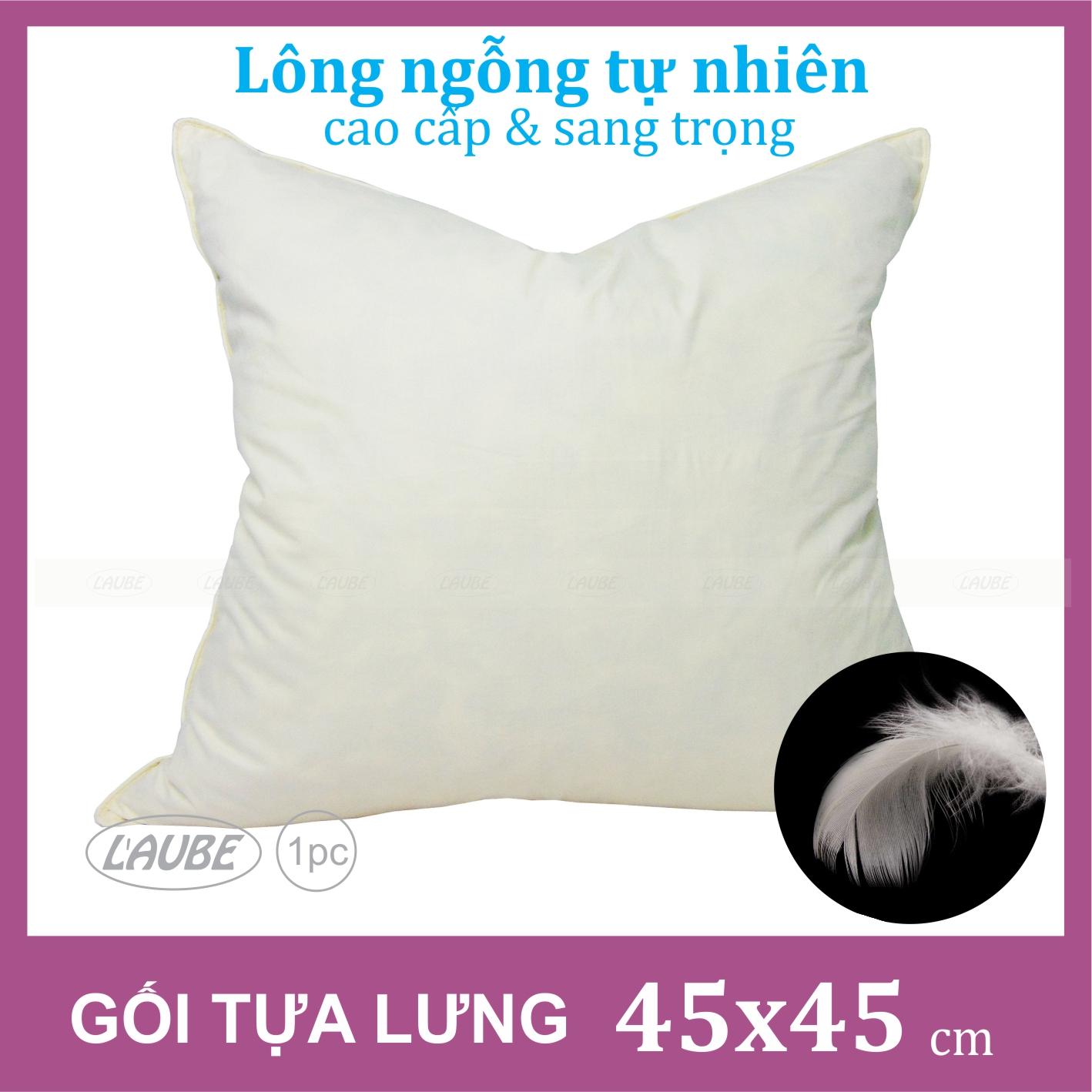 Gối tựa lưng lông vũ cao cấp 45x45 cm