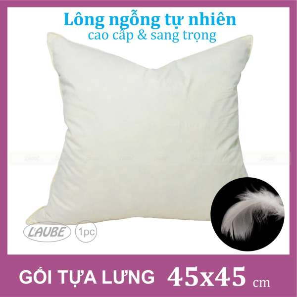 Gối tựa lưng lông vũ cao cấp 45x45 cm