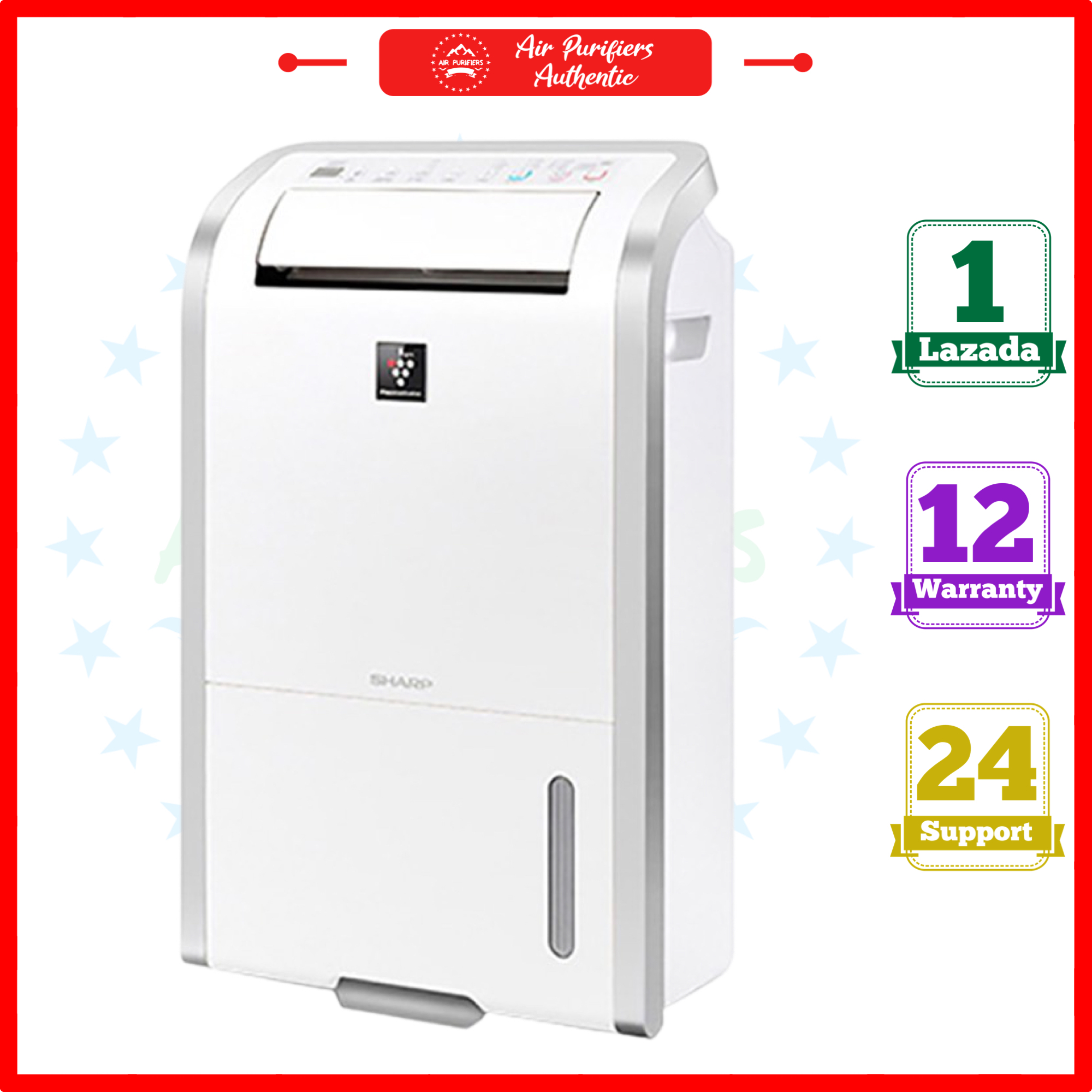 Máy tạo ion và hút ẩm Sharp DW-D20A-W (50m²/20lít)