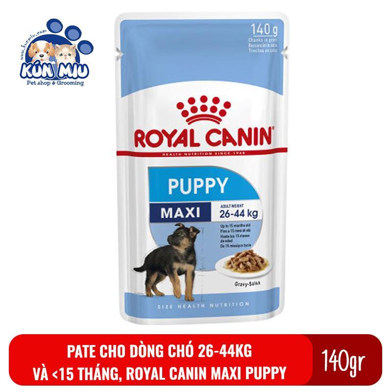 Thức Ăn Pate Cho Chó Royal Canin Maxi Puppy 140Gr Cho Chó Từ 26-44 Kg Và Dưới 15 Tháng Tuổi