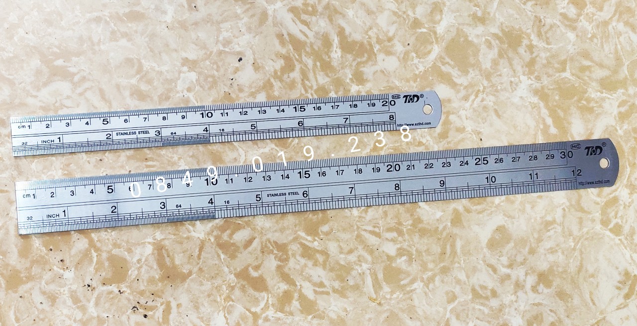 [HCM]Thước Thép Không Gỉ 20cm 30cm