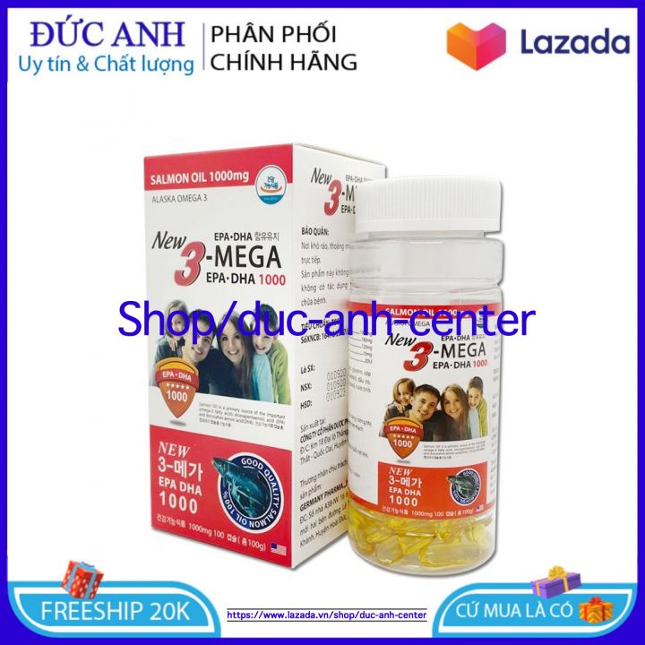 BÁO GIÁ THỰC PHẨM BỔ SUNG KẸO POKEMON HỘP 3 VIÊN | Shopee Lazada Sendo Tiki mới nhất 6 New mega 3 - Hộp 100 viên - Dầu cá 3 mega bổ sung DHA- Giảm Cholesterol Máu,Bổ Não, Sáng Mắt, Khỏe TIm Mạch Thực phẩm chức năng chăm sóc sức khỏe