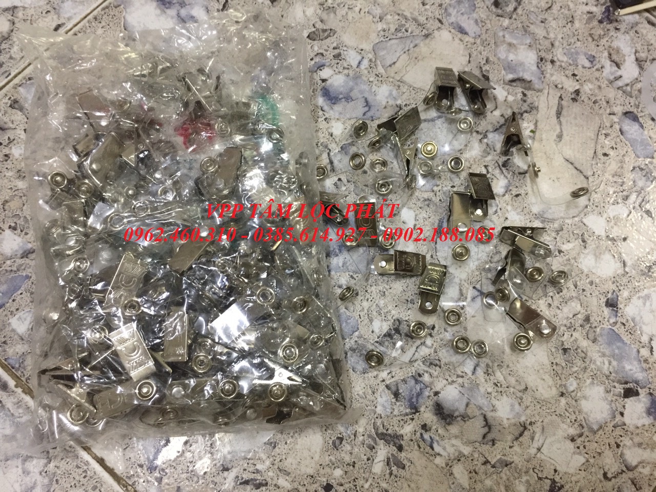 SỈ 100 Chiếc KẸP THẺ SẮT (LOẠI 1) - kẹp đeo thẻ