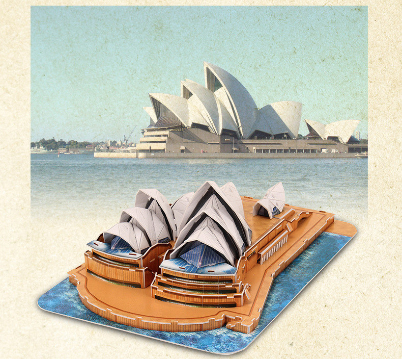 Mô hình giấy 3D CubicFun - Nhà hát Opera Sydney - Úc (C067h)