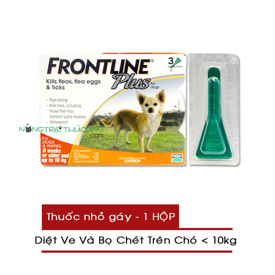 Thuốc Nhỏ Gáy Trị Ve và Bọ Chét Trên Chó 10kg - FRONTLINE PLUS DOG - 1 Hộp
