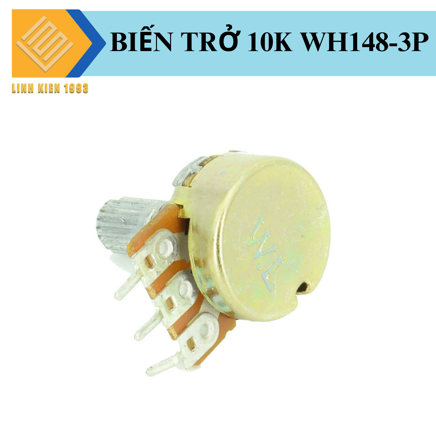 [ 2 CON ] Biến trở vặn volum WH148 10k 3 chân chiết áp