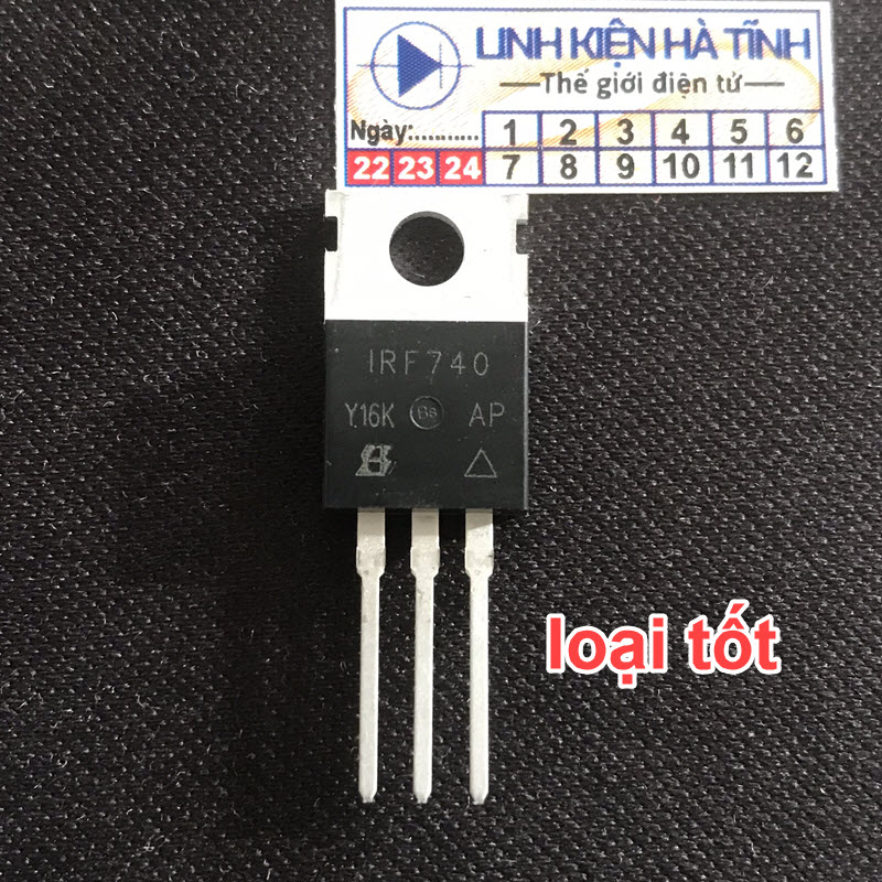 Irf740n irf740 to220 mosfet n-ch 10a 400v chính hãng
