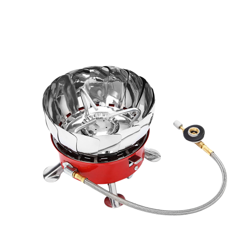 Bếp ga mini có chắn gió gấp gọn du lịch tiện lợi