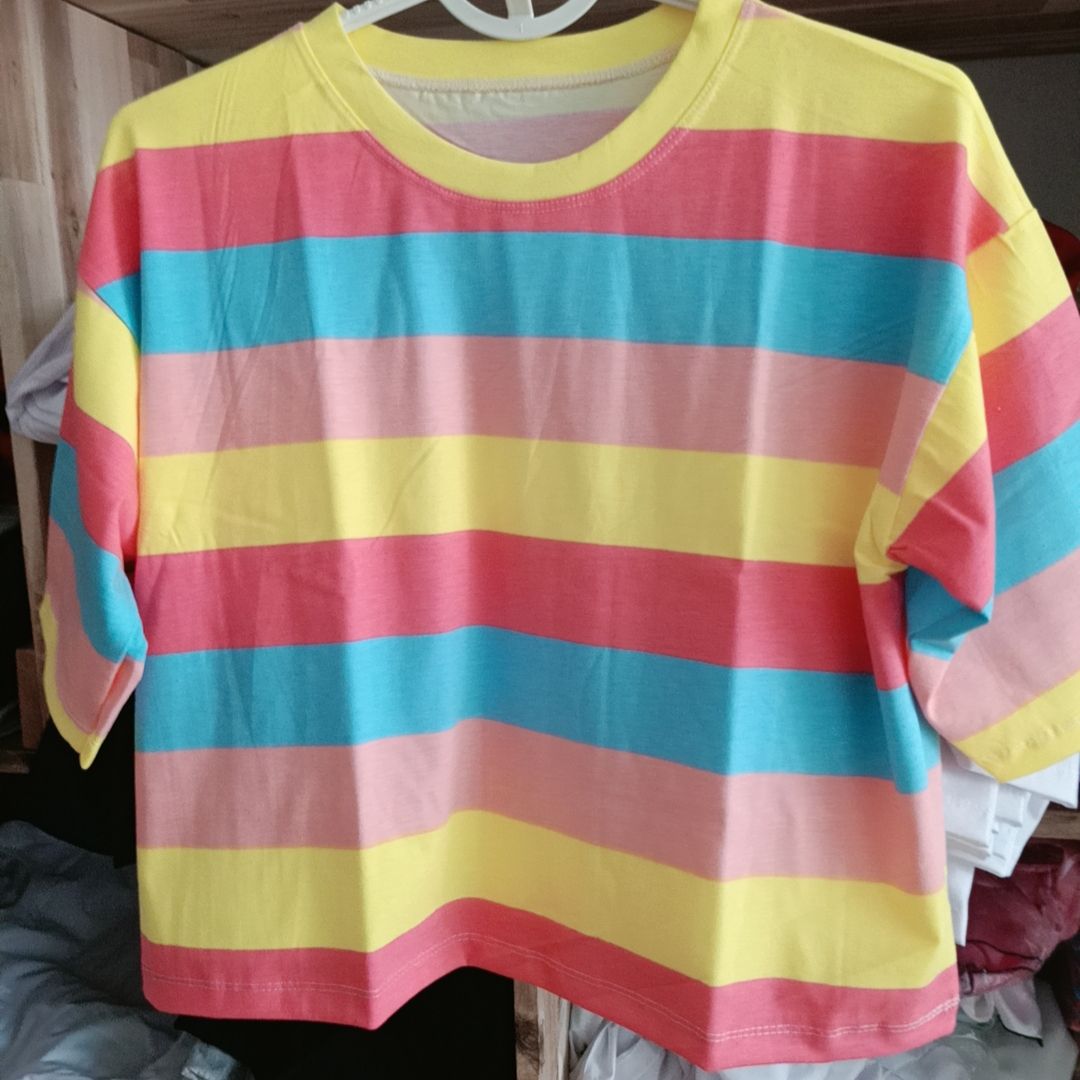 [HCM]áo thun nữ áo crop top  áo sọc ngang