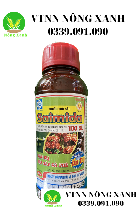 Thuốc trừ sâu saimida 100sl - trừ rầy nâu - trừ rệp sáp mạnh - hiệu quả cao - chai lớn 400 ml