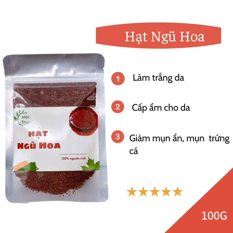 Mặt nạ ngũ hoa hạt (hạt ngũ hoa, hạt đình lịch, hạt bình lịch, hạt nhũ hoa) handmade